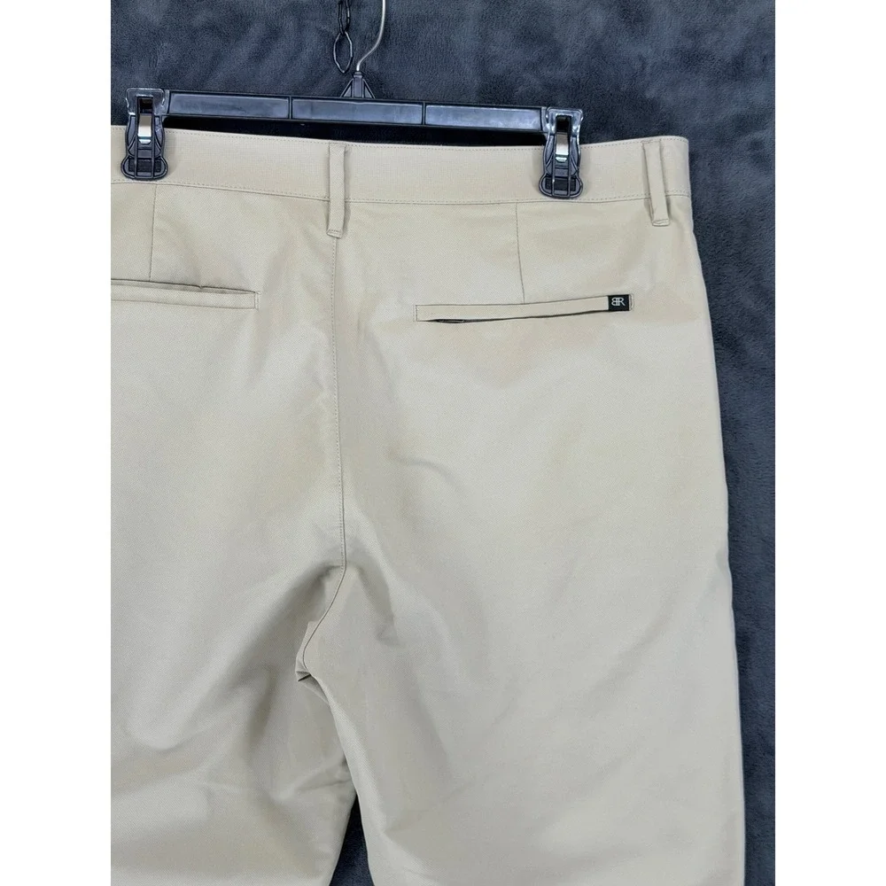 Banana Republic Core Temp Mens Tan‎ Polyester Chino Pants 36x34 1557516